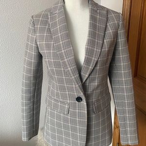 A New Day Grey and Pink Plaid Blazer